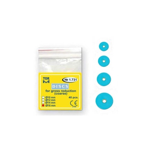 Discuri Pentru Finisat Compozit 14mm Coarse Blue 40 Bucati TorVM