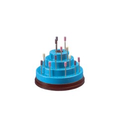 Suport rotund pentru 120 freze, Gri Larident