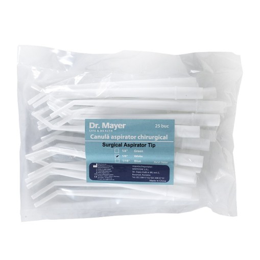 Canule Aspirator Chirurgical 1/8" Albastre 25 Bucati Dr.Mayer