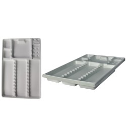 Tavite plastic mari albe Dr.Mayer 100 bucati