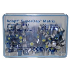 Matrici metalice Adapt SuperCap 0.038/5.0 mm albastre 50 bucati Kerr