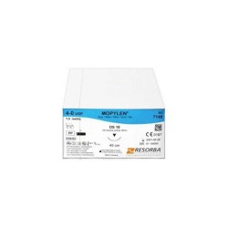 Fir sutura polipropilena Mopylen 4/0 DS18 cu ac de 18mm ⅜ sectiune triunghiulara Resorba