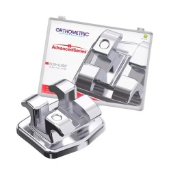 Bracketi metalici Advanced Series Roth22 cu carlige pe canini si premolari kit 1 caz Orthometric
