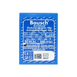 Hartie articulatie albastra 40 microni Bausch 200 bucati