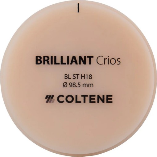Disc compozit CAD/CAM Brilliant Crios ST H18 Bleach 98.5 x 18mm Coltene