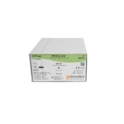 Ace sutura poliamida Resolon 4/0 DS16 cu ac de 16mm ⅜ sectiune triunghiulara Resorba