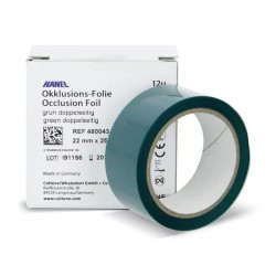 Hartie articulatie dreapta 12µ Hanel Occlusion Foil green 22mm x 25m Coltene