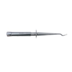 Instrument inox pentru inele cu varful curbat Leone