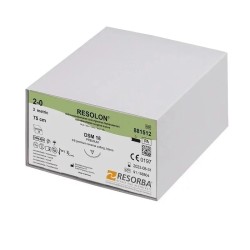 Fir sutura poliamida Resolon 6/0 DSM11F cu ac de 11mm ½ sectiune triunghiulara Resorba