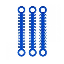 Ligaturi elastice colorate ElastoMAX Solo set 46 stickuri blue Falcon
