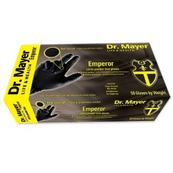 Manusi examinare nitril negre Emperor marimea M Dr. Mayer