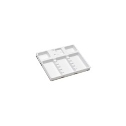 Tavite de plastic mici 18cm Plain Larident 100 bucati
