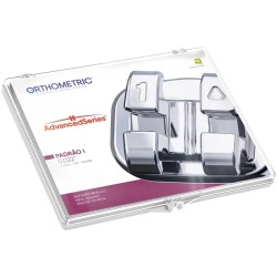 Bracketi metalici Advanced Series Standard22 cu carlige pe canin si premolar 1 kit 1 caz Orthometric
