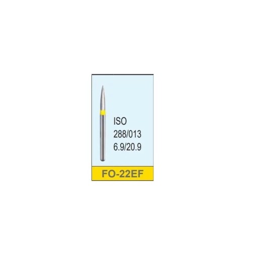 Freza diamantata extra-fina seria FO-22F galben 288/013 ISO Mani