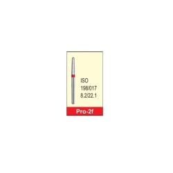 Freza diamantata fina PRO-2F inel rosu ISO 198/018 Mani