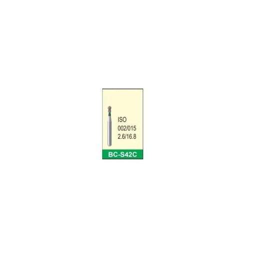 Freza diamantata grosiera scurta BC-S42C verde ISO 002/015 Mani