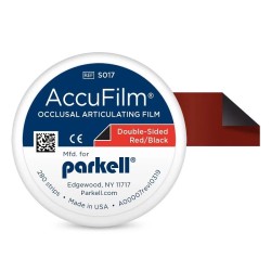 Hartie articulatie 19 microni AccuFilm II Double-Sided Red/Black 280 bucati Parkell