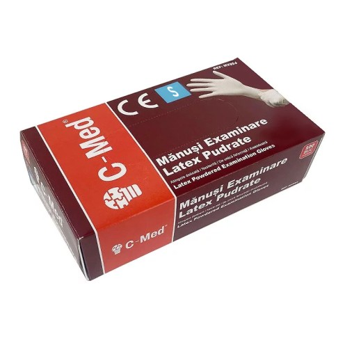 Manusi Examinare Latex Pudrate Marimea S C-Med