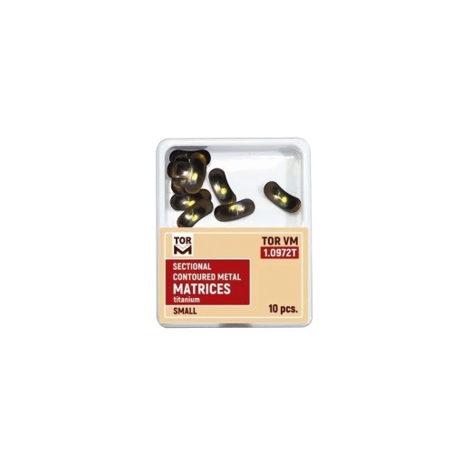Matrici sectionale conturate titan 0.050mm small hard 10 bucati TorVM