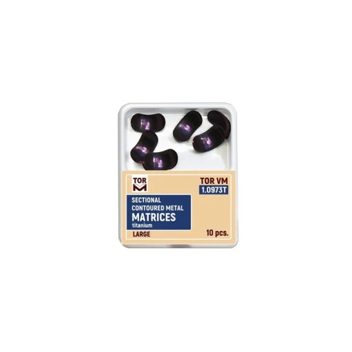 Matrici sectionale conturate titan 0.050mm large hard 10 bucati TorVM