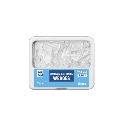 Pene plastic interdentare transparente subtiri 40 bucati TorVM