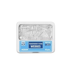Pene plastic interdentare transparente medii 40 bucati TorVM