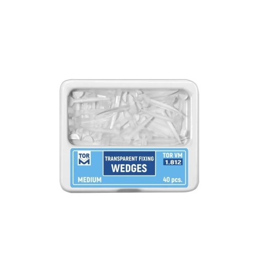 Pene plastic interdentare transparente medii 40 bucati TorVM