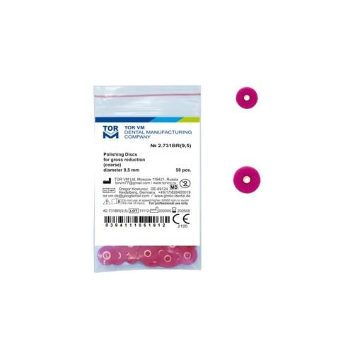 Discuri lustruire coarse 12.7mm Red 50 bucati TorVM