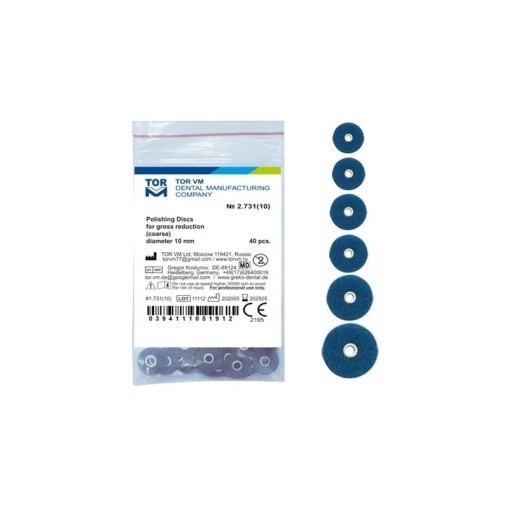 Discuri lustruire coarse 12.7mm Dark Blue 40 bucati TorVM