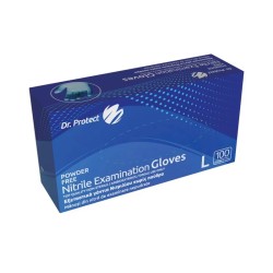 Manusi examinare nitril blue nepudrate marimea XS Dr. Protect