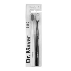 Periuta manuala Ultrasoft 5680 set 2 bucati Black/White Dr. Mayer