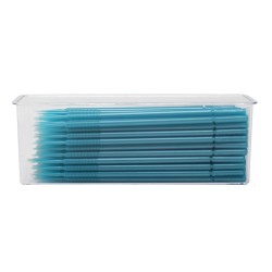 Aplicatoare Microbrush Plus teal ultra-fine 0.5mm set 100 bucati