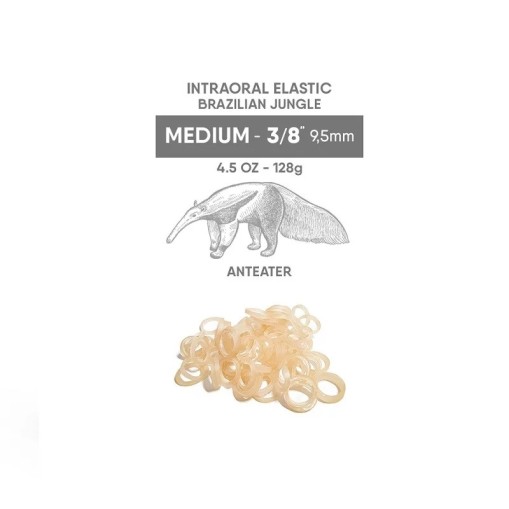 Elastice intraorale Brazilian Jungle Medium 3/8"(9.5mm) 4.5oz (128g) Orthometric