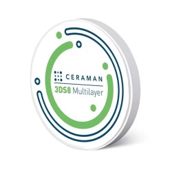 Disc zirconiu multi 3DS8 98 x 25mm Ceraman