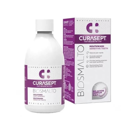 Apa de gura Biosmalto Sensitive 300ml Curasept
