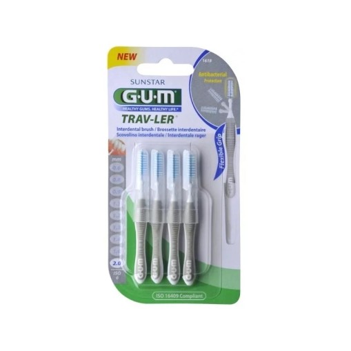 Periute interdentare GUM Travler 2.0 mm 4 bucati