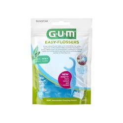 Ata dentara GUM Easy Flossers 50 bucati
