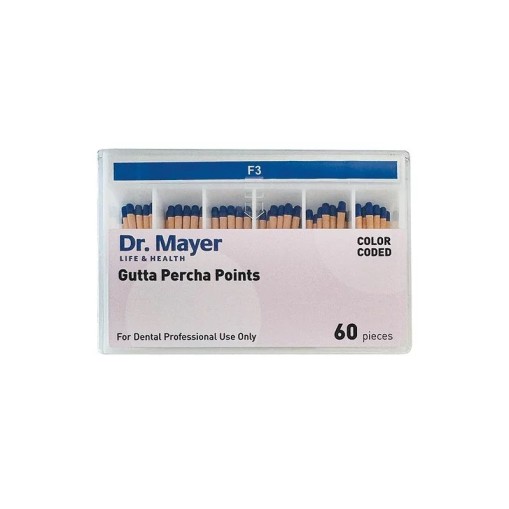 Conuri de gutaperca F3 60 bucati Dr. Mayer
