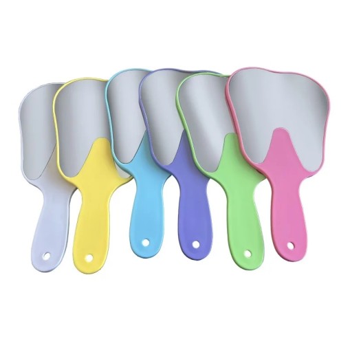 Oglinda pacient forma dinte cu maner colorat Dr. Mayer