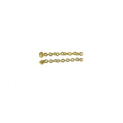 Eyelet rotund cu lant placat cu aur 1 bucata Falcon
