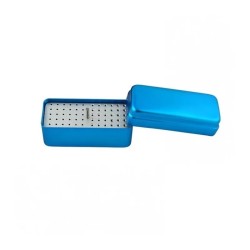 Cutie endodontica aluminiu mini 72 orificii blue Falcon