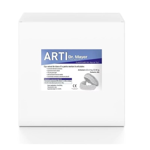 Gips Hiro Arti white 4.5kg clasa II Dr. Mayer