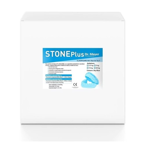 Gips HiroStone PLUS synthetic hard-blue 2.5kg clasa III Dr. Mayer