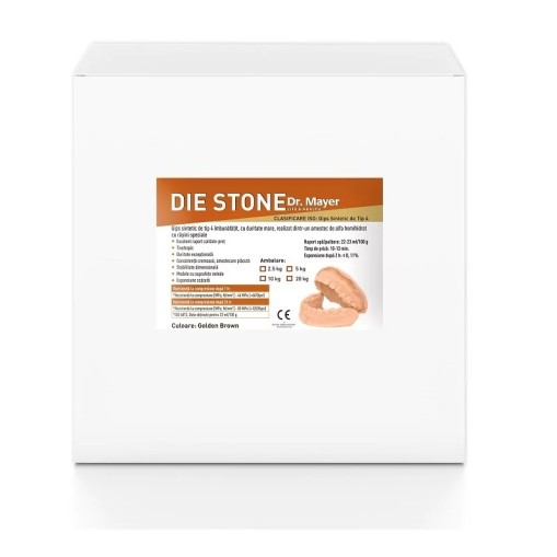 Gips HiroDieStone synthetic golden brown 2.5kg clasa IV Dr. Mayer