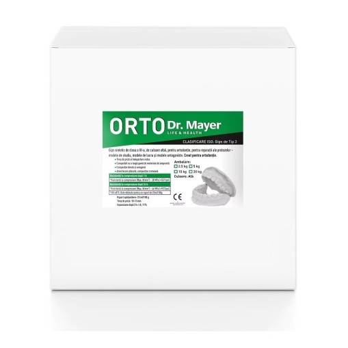 Gips Hiro Ortho synthetic hard-white 5 kg clasa III Dr. Mayer