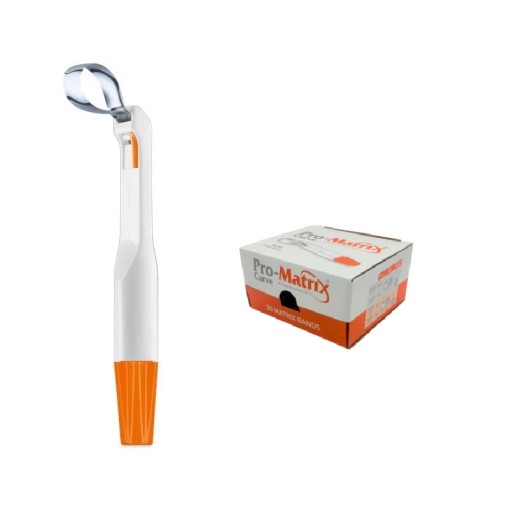 Matrice lata curbata portocalie molar 6mm Pro-Matrix 20 bucati