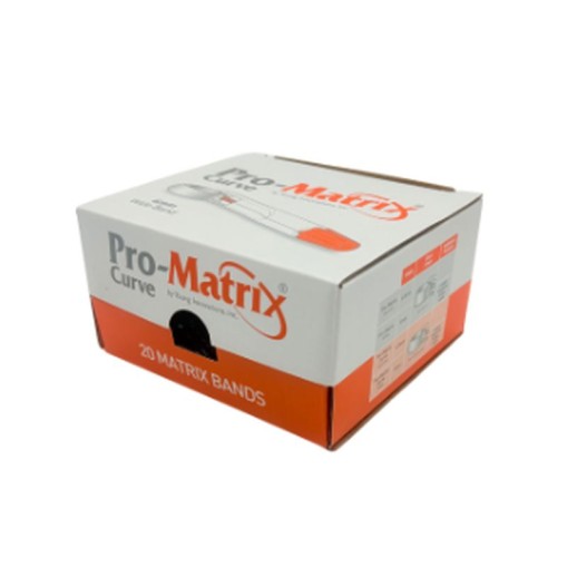 Matrice lata curbata portocalie molar 6mm Pro-Matrix 20 bucati