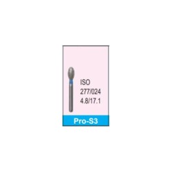 Freza diamantata scurta standard inel albastru seria PRO-S3 diam ISO 277-024 Mani