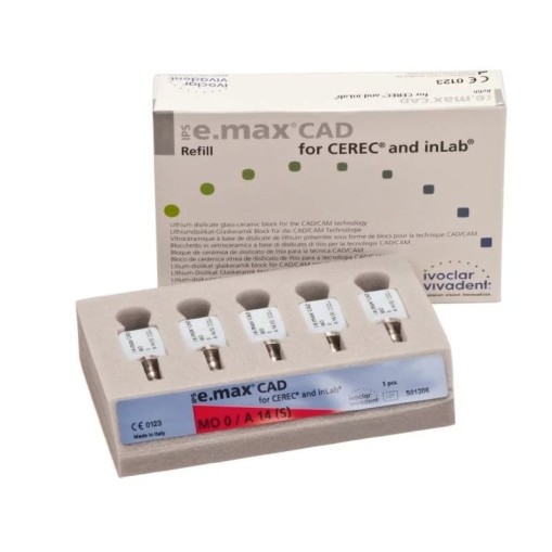 IPS e.max CAD CEREC/InLab MO A14 (S) 5 blocuri Ivoclar