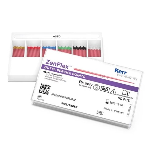 Conuri gutaperca ZenFlex .06 30mm asortate Kerr